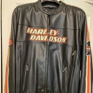 Men’s Harley Davidson genuine black leather jacket